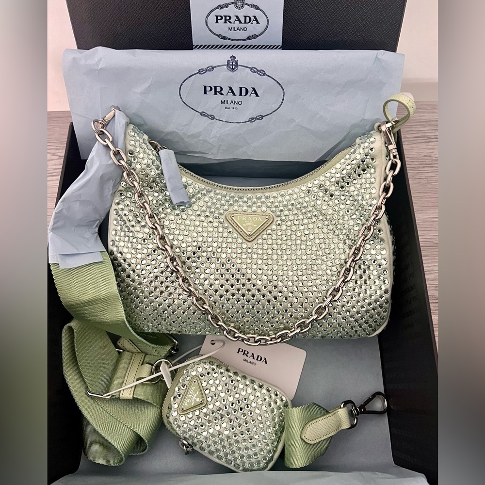 Prada Re-Edition 2005 crystals in color agua